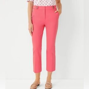 Ann Taylor Petites Crop Kick Pants in Bubblegum Pink, 00